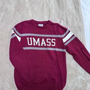 UMASS Burgundy Crewneck Sweater